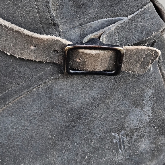 FRYE Grady Jodhpur Dark Gray Leather & Suede Ankle Boots Shoes Men’s Size 10 D - Picture 8 of 16